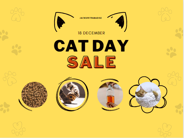 JsPetParadise's tweet photo. CAT DAY SALE!
18 December - 50% off all cat related products
#petlovers #pet #petfriendly https://t.co/WRero7Wx6f
