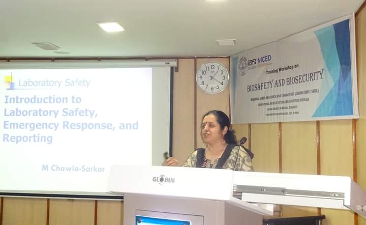 ICMRNIRBI's tweet photo. The 4th Training Workshop on Biosafety and Biosecurity was organized by Regional VRDL @ICMRNICED on 30.11.2022.
@ICMRDELHI
@drshantadutta
@MoHFW_INDIA
@DeptHealthRes
#BSL
#AzadiKaAmritMahotsav
#ICMRforNewIndia
#IndiaAt75
#EmergingPathogen
#Biosecurity
#Biosafety https://t.co/L2SanVoAkQ