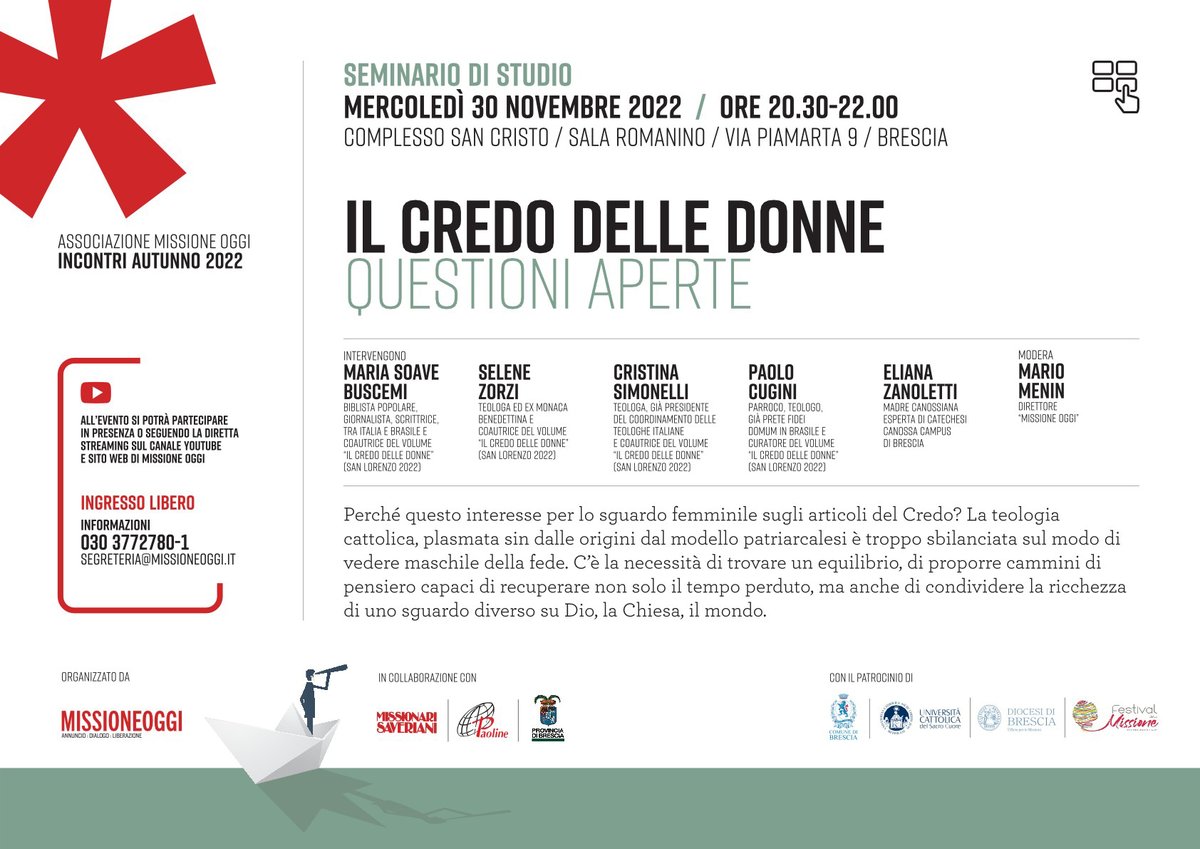 Il credo delle donne / Questioni aperte saveriani.it/missioneoggi/v…