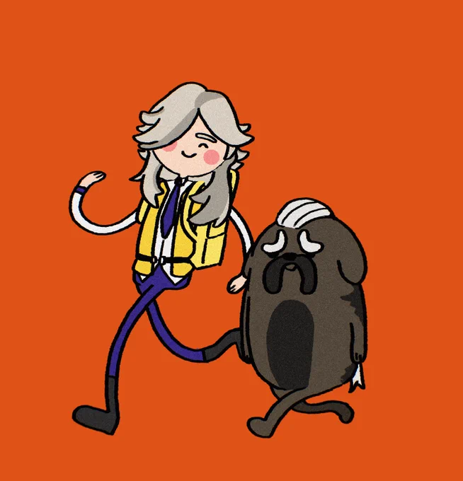 ペパー先輩とマフィティフかわいい…ずっと仲良く楽しく幸せに暮らして欲しい… 