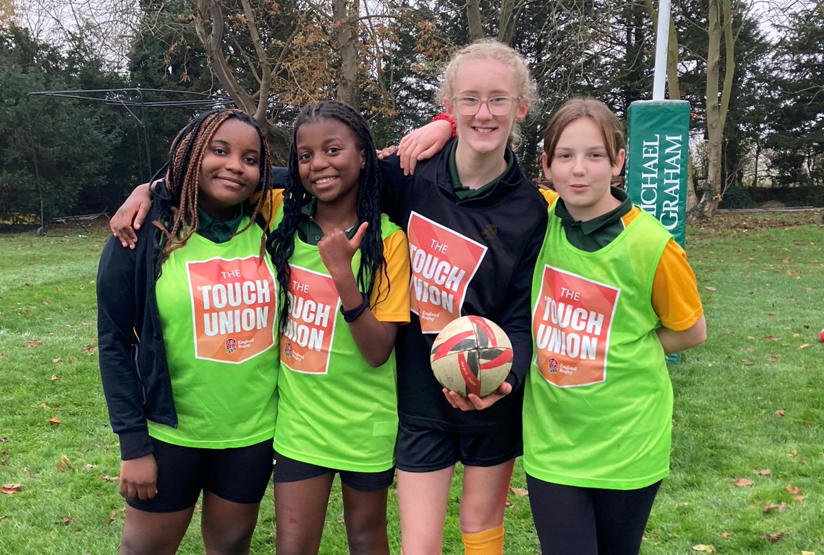 SNDSchoolSport's tweet photo. Yesterday, we started our @RFU_schools U12 Girls Touch Union project with girls from @PE_Campion @EWSPEdept and @SponnePE joining us over at @TowcestriansRFC 

They took part in a series of skills and drills led by @SNDSchoolSport, Neil @EastMidsRugby and Emma @SaintsComm https://t.co/JHpZVgztLF