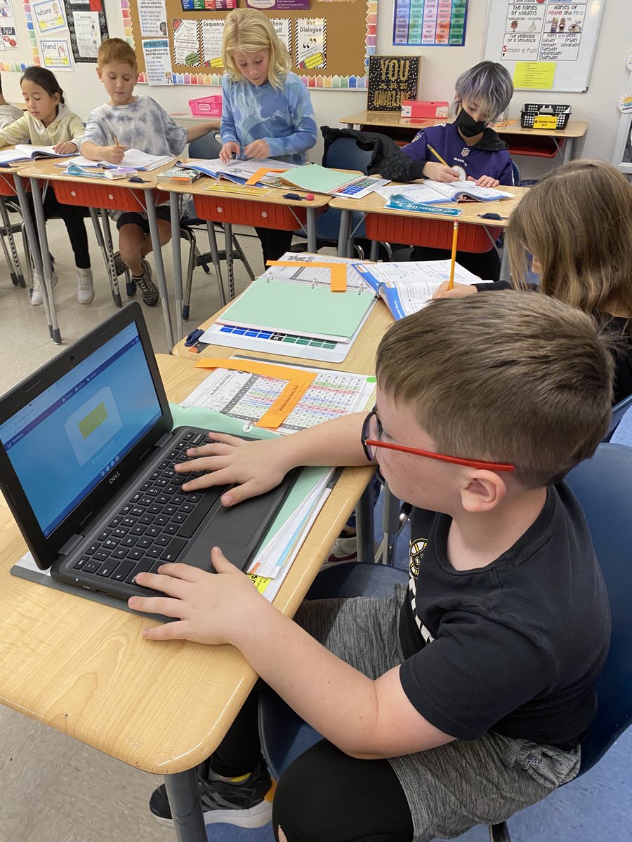 V-O 3rd graders working on multiplication strategies and more!