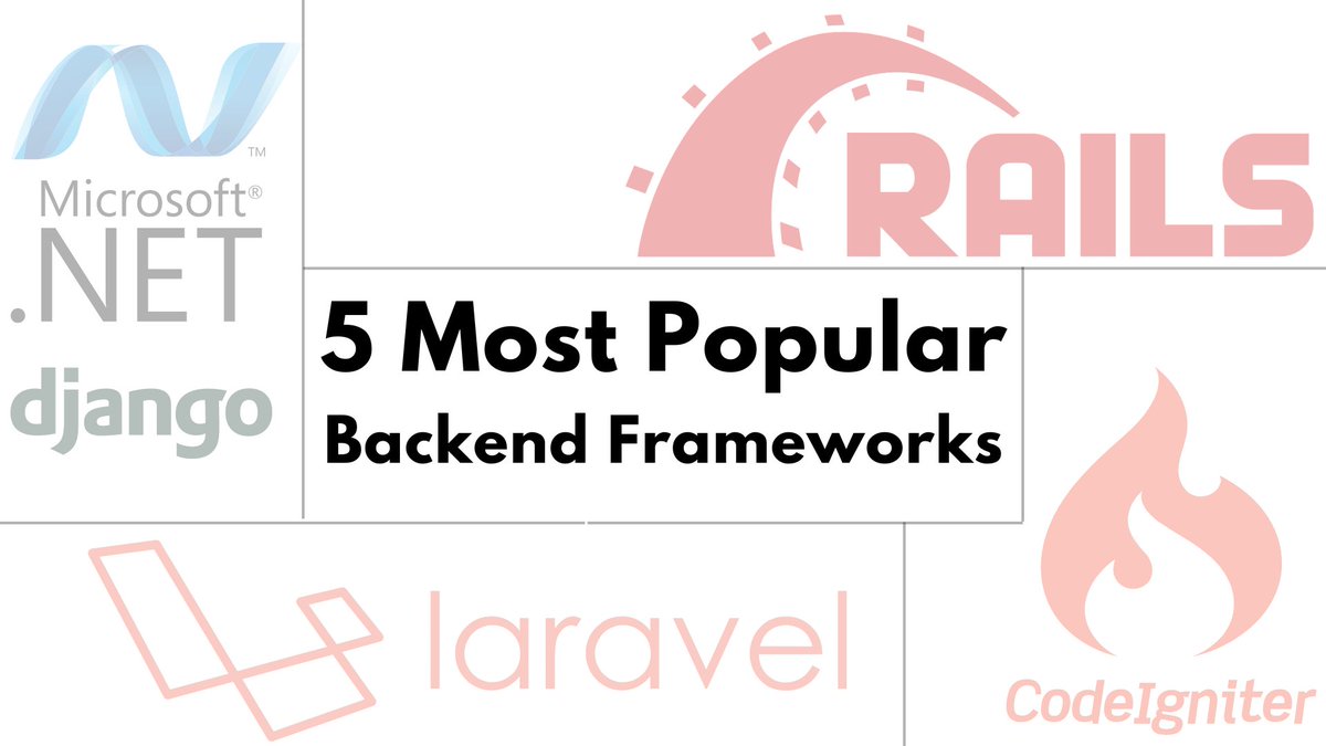 karanravval's tweet image. 5 Most Popular #BackendFrameworks for Web Development (2023) 🏆
1⃣ Django
2⃣ Ruby on Rails
3⃣ Laravel
4⃣ ASP.NET Framework
5⃣ Codeigniter
bit.ly/3OLRkLy
What else would you add❓
#WebDevelopment #Django #AspNetCore #rubyonrails #CodeIgniter #Laravel
