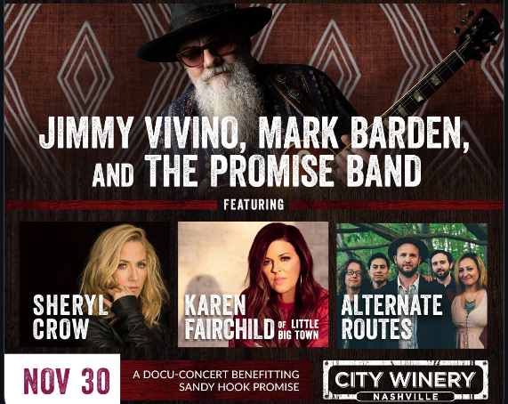 bobbyyang's tweet image. Honored to be soloing in #Nashville tonight with Sheryl Crow, Karen Fairchild, Jimmy Vivino, and the @AlternateRoutes at a benefit docu-concert in support of @SandyHook. Tickets still available: citywinery.com/nashville/onli…