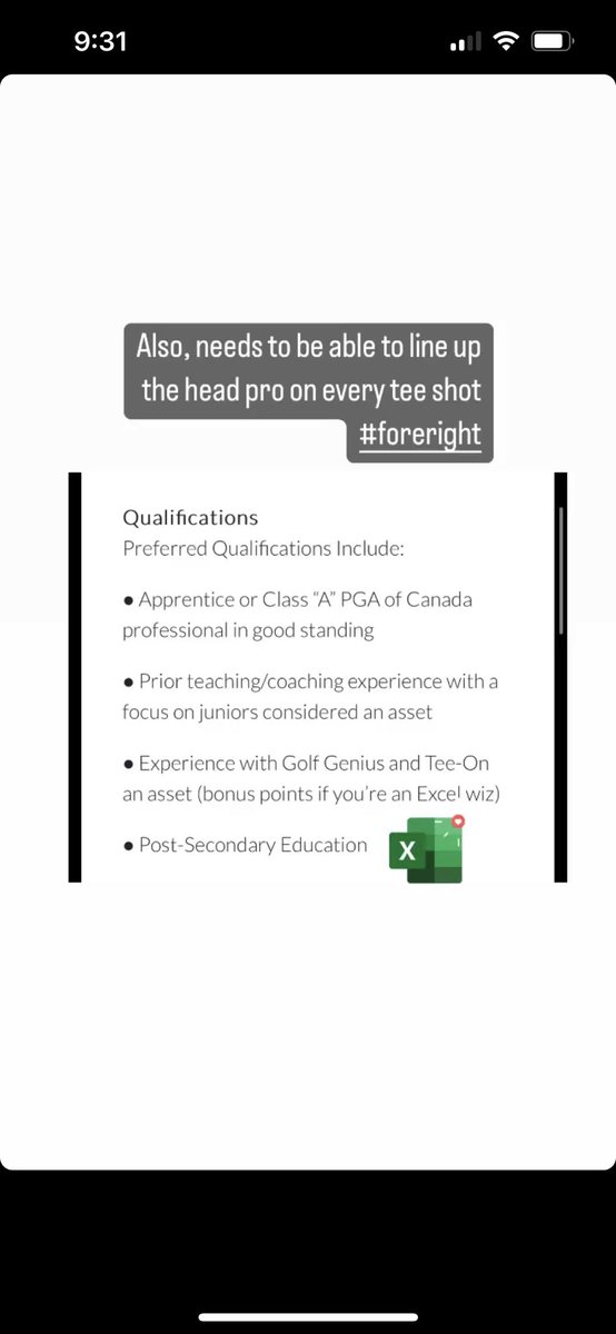 JacklynnMiller's tweet photo. We tried a different approach here @SouthMuskokaCGC for our posting @pgaofcanada !⛳️🏌🏻♀️🏌🏻
#comehavesomegiggles #golf #jobpostings https://t.co/EyoDEjgs6L