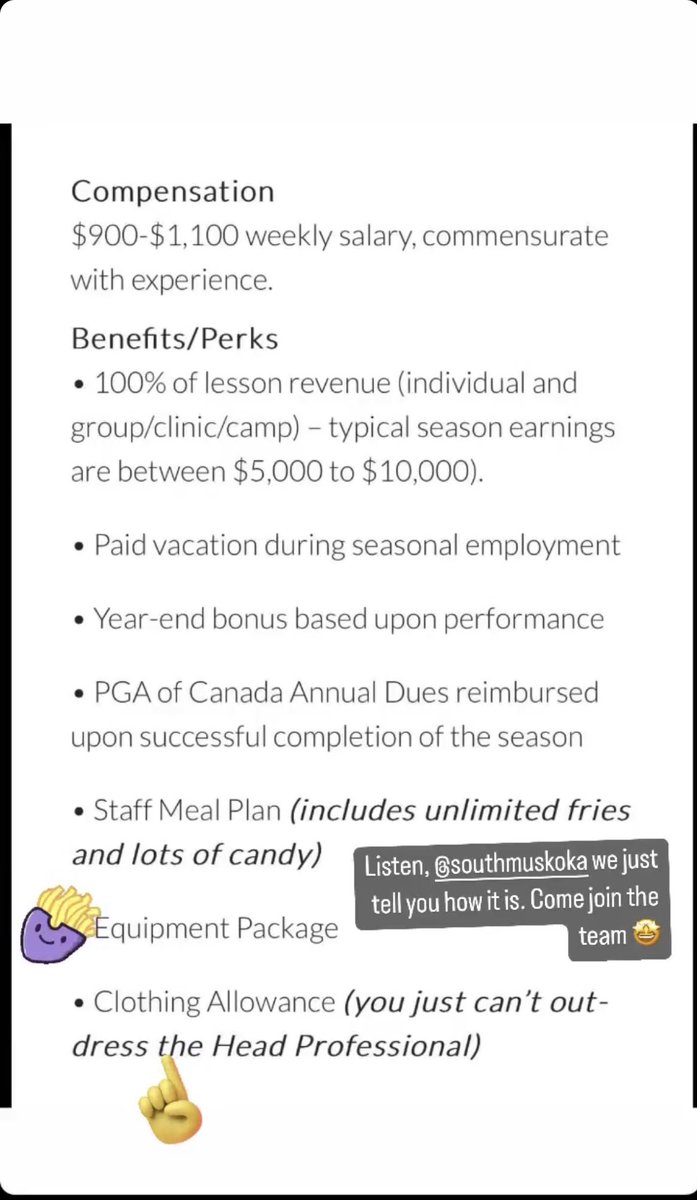 JacklynnMiller's tweet photo. We tried a different approach here @SouthMuskokaCGC for our posting @pgaofcanada !⛳️🏌🏻♀️🏌🏻
#comehavesomegiggles #golf #jobpostings https://t.co/EyoDEjgs6L