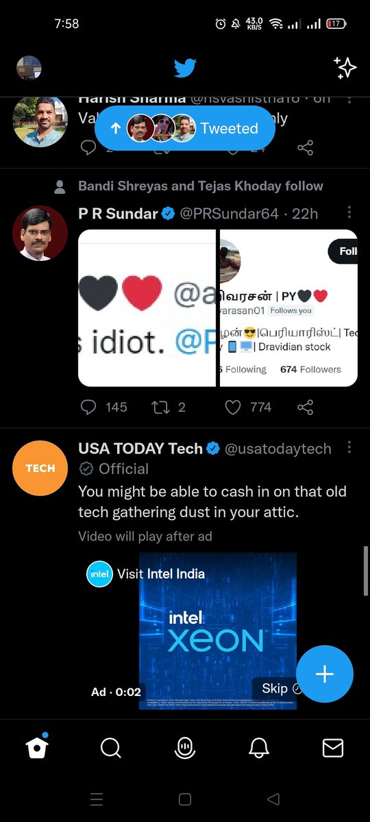 Delta__Neutral_'s tweet photo. @BandiShreyas  sir, you stilll follow  Pr sundar 🥺 https://t.co/4yWFrdcj6l