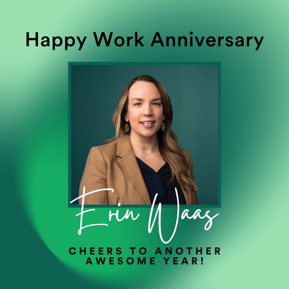 Yesterday we also celebrated the work anniversary of Erin Waas! Thank you for all of the hard work you put in for The Milestone Foundation.