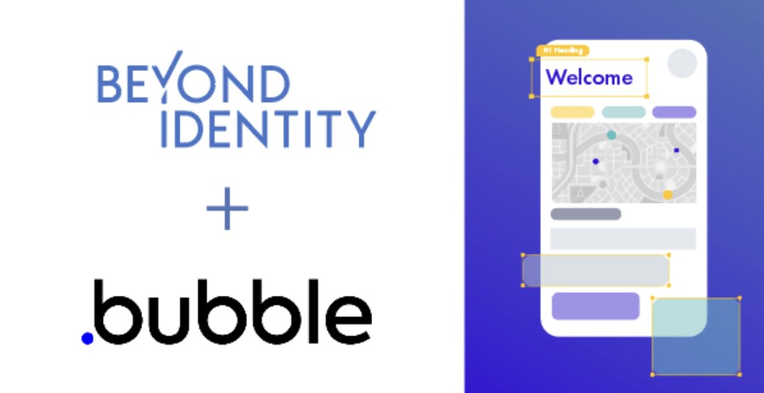beyondidentity's tweet photo. Closing out #NoCodeNovember by helping you bring the best passwordless experience to your @bubble apps!

Build passwordless, no-code applications with the only Bubble plugins that do not require one-time codes, push notifications, or second devices.

Here: https://t.co/COw66qlkjQ https://t.co/PSKlnSwDMj