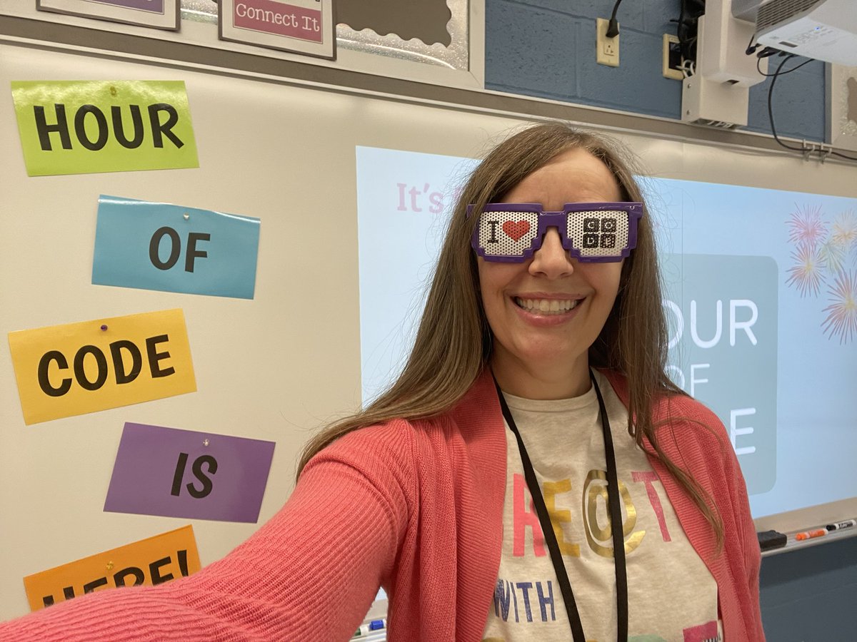 MrsPainterTech's tweet image. Today marks the beginning of our 8th year participating in the #HourOfCode!! Students are super excited to work in a variety of programs including @codeorg, @kodable, @codesparkapp, and @gotynker! 😬 Let’s do this!!! 👍👍#KidsCanCode #HourOfCode2022 💻 @etownPAschools