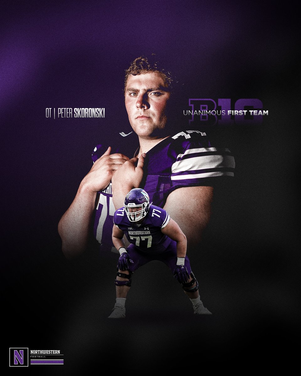 ⚪️ Top pass blocker in the country ⚪️ Outland Trophy Finalist ⚪️ Unanimous First Team All-Big Ten ⚪️ Big Ten O-Lineman of the Year 🔘 All of the above Peter Skoronski is 1-of-1. #GoCats | bit.ly/3FeQ1l8