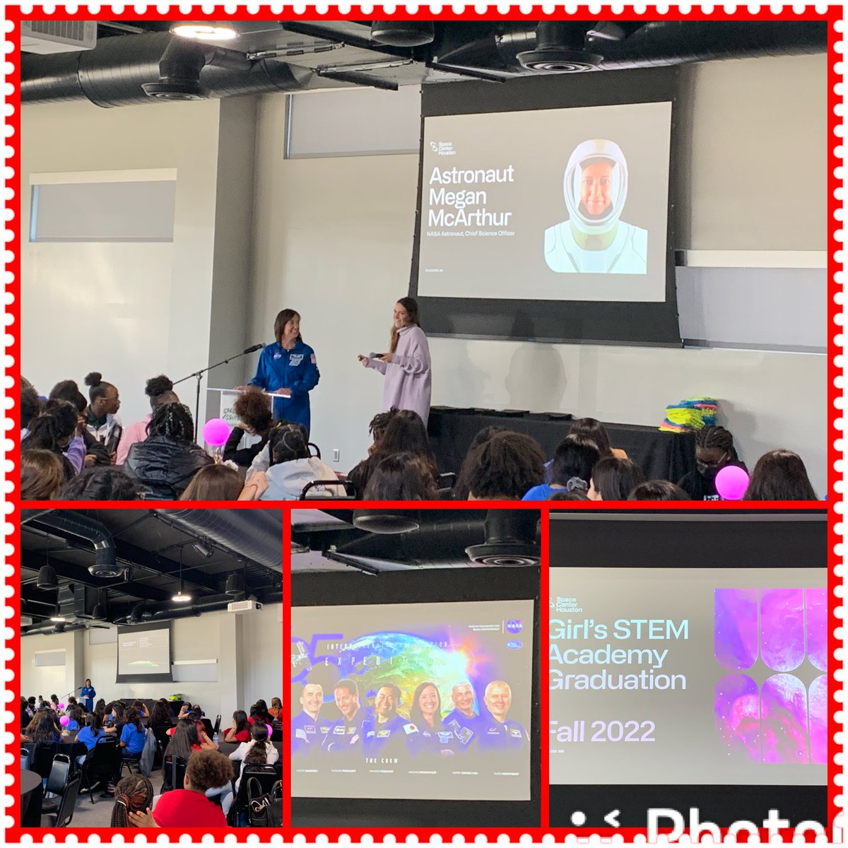 BeckyZalesnik's tweet photo. Our 7th grd @SheldonSTEM Academy girls are learning from a Real Life astronaut Megan McArthur today @SpaceCenterHou! #wow 🤯🤯😁@KMS_Panthers @SuperStallions @MsAllenSTEM @SheldonSTEM https://t.co/OmFxFYywSa