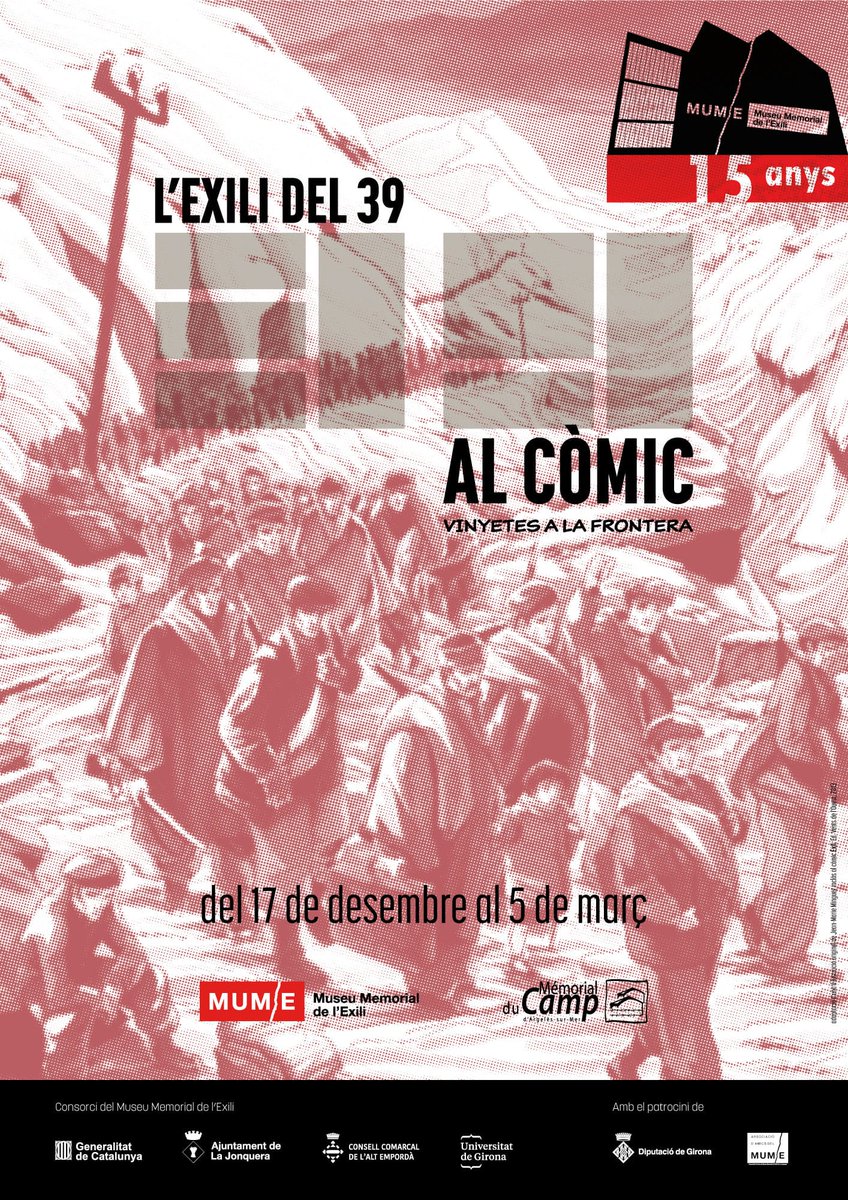 EnricPujol1960's tweet photo. Fins al 11 de desembre es podrà veure l'exposició de Robert Capa al MUME de La Jonquera. A partir del 17, mostra sobre l'exili i els còmics d'ara, amb publicacions, dibuixos originals, espai de lectura i més coses. Gratuïta. https://t.co/5Rh52LLIIf