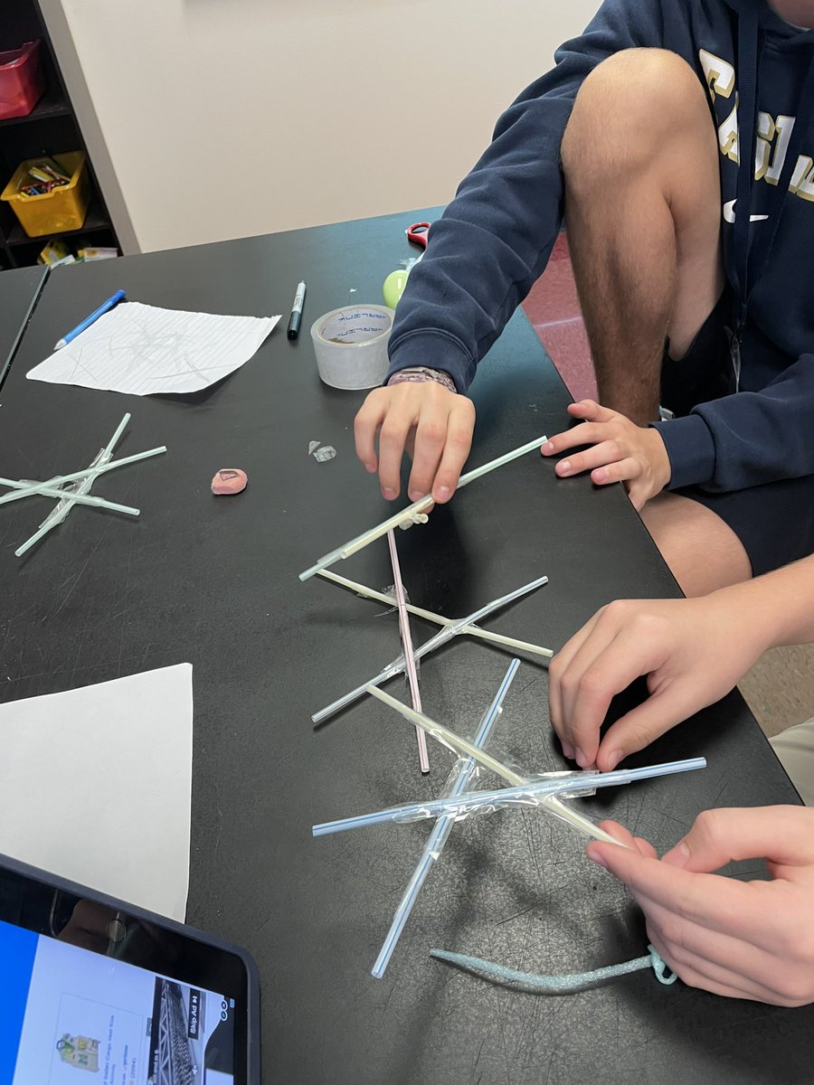 Egg drop challenge happening in 8th grade science.  Stay tuned for results! 🙃 <a href="/NBMIDDLE/">NBPS MIDDLE SCHOOL</a> <a href="/NBPSEagles/">North Broward Prep</a>