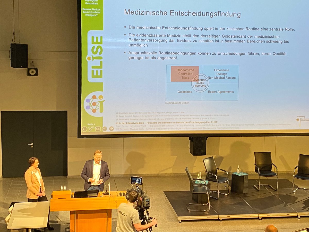 Wie kann KI die Versorgung auf einer pädiatrischen Intensivstation verbessern? Die Entwicklung ihres  Projekts ELISE stellen Prof. Dr. Antje Wulff von der Universität Oldenburg und PD Dr. Thomas Jack von der MHH beim 6. Nds. Digitalgipfel Gesundheit vor: digitalgipfel-gesundheit.de