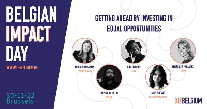 EthiasFR's tweet image. 🌍 Aujourd’hui a eu lieu le #BelgianImpactDay dont #Ethias est sponsor. Notre Head of #Sustainability y a discuté du rôle des investisseurs à impact en matière d’égalité des chances, de la stratégie #ESG d’Ethias et de nos actions pour construire un avenir durable. #ImpactWeek