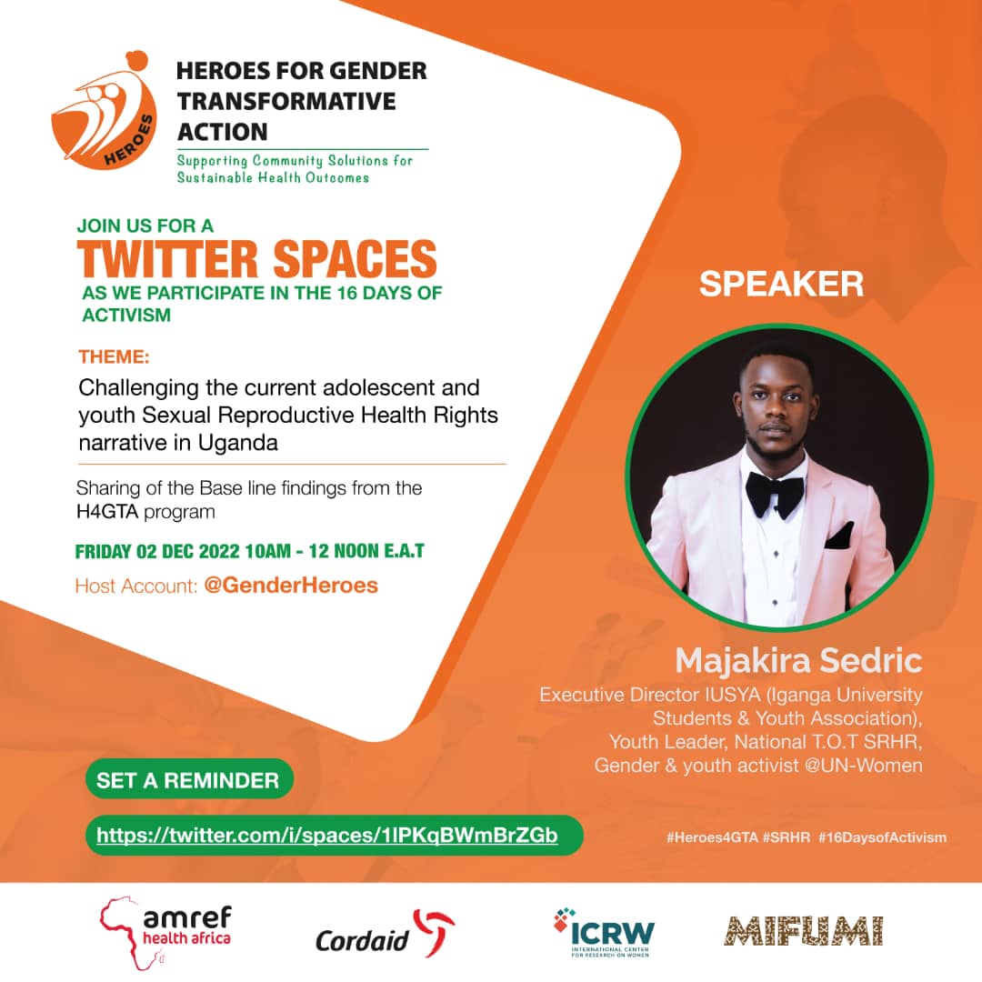 LadyIrene100's tweet photo. Join us to know about challenges adolescents and SRHR https://t.co/7uIBunZQyB
