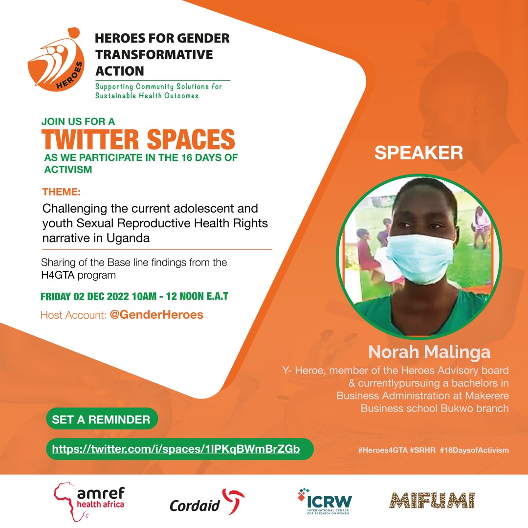 LadyIrene100's tweet photo. Join us to know about challenges adolescents and SRHR https://t.co/7uIBunZQyB