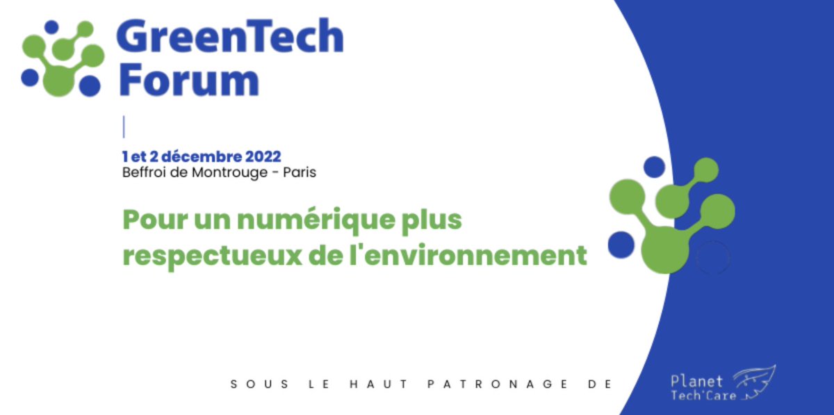 numeum_'s tweet photo. @ChristopheBechu, @jnbarrot,  @vetorner et Jean-Claude Laroche lanceront notre @GreenTechForum 🎉 !

👉 RDV demain au Beffroi de Montrouge dès 9h30 pour l’événement #greentech annuel, sous le haut patronage de @Planet_TechCare. 

👉 Rejoignez-nous ! https://t.co/gr1l899P1N https://t.co/dtqdxKbW0l