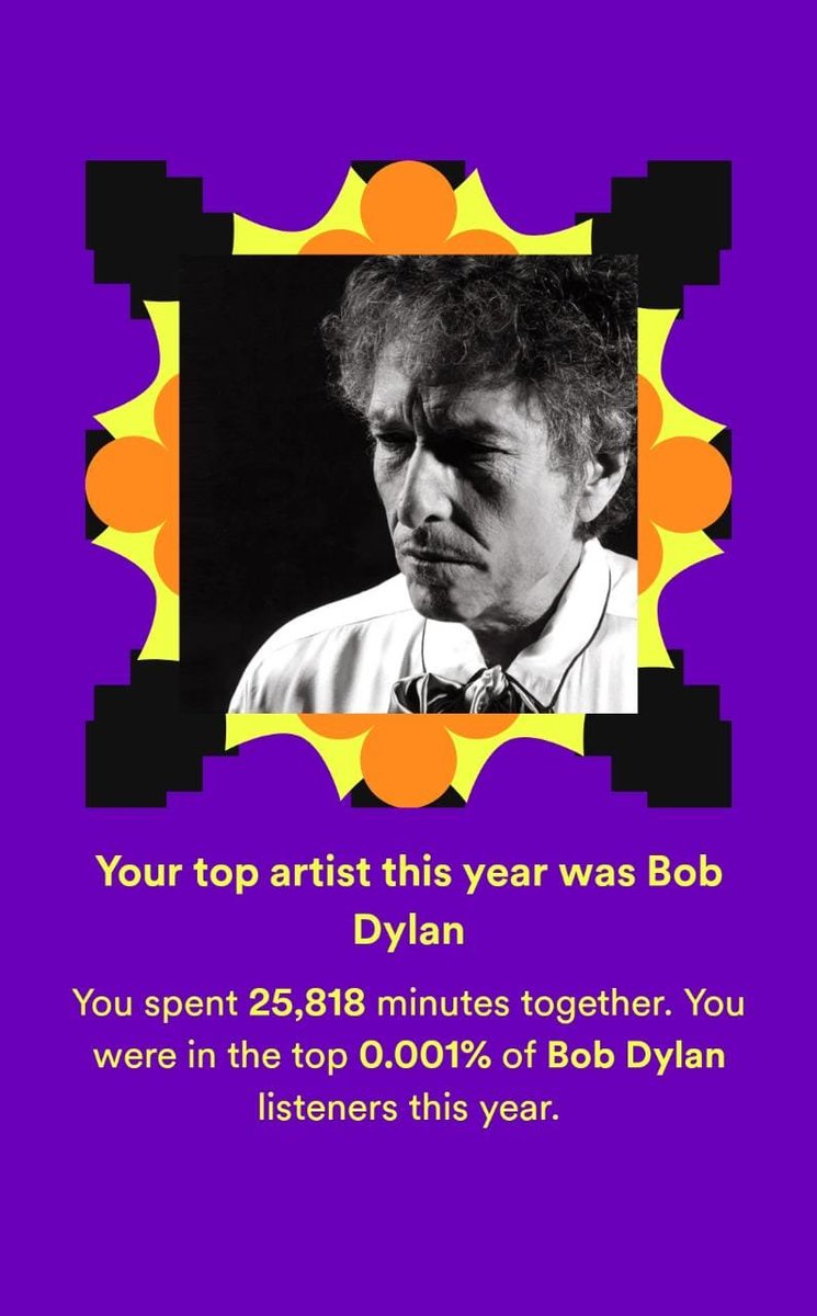 dailybobdylan1's tweet photo. My 2022 on Spotify! https://t.co/MK4k1PMDdX