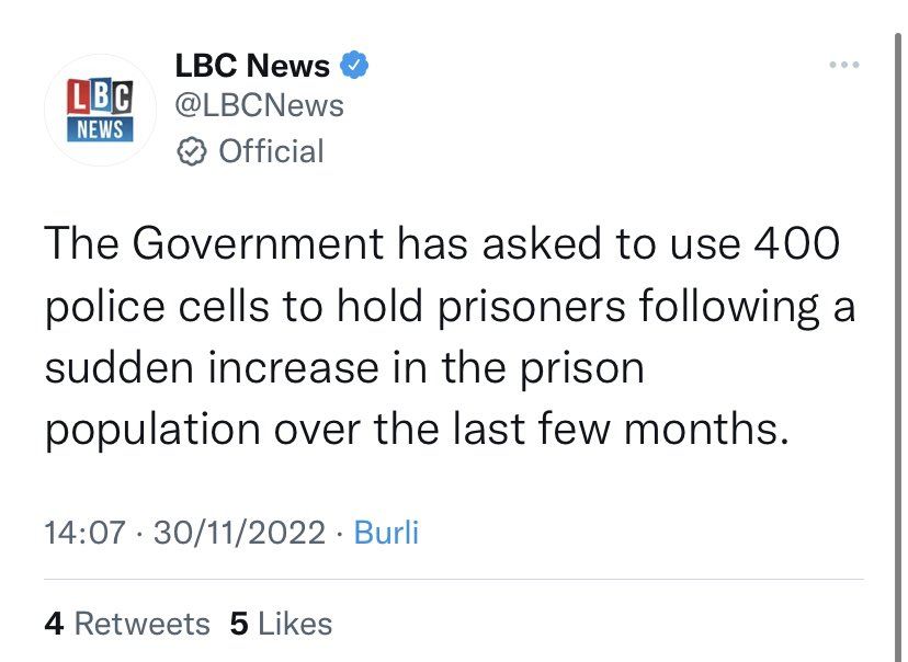 Now the time to riot, they’ve got nowhere to put us if we all go mental.