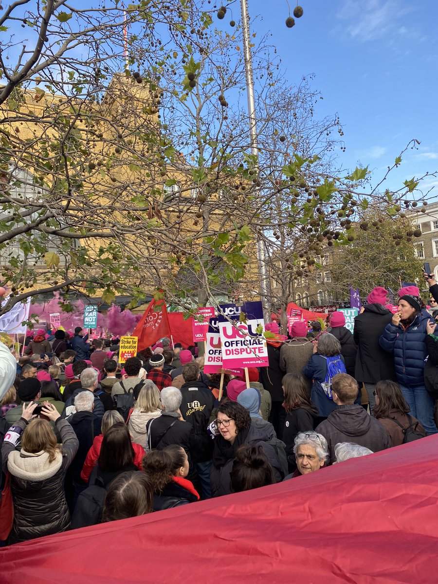 Showing up for <a href="/Bristol_UCU/">Bristol UCU</a> at the KX rally #ucuRISING