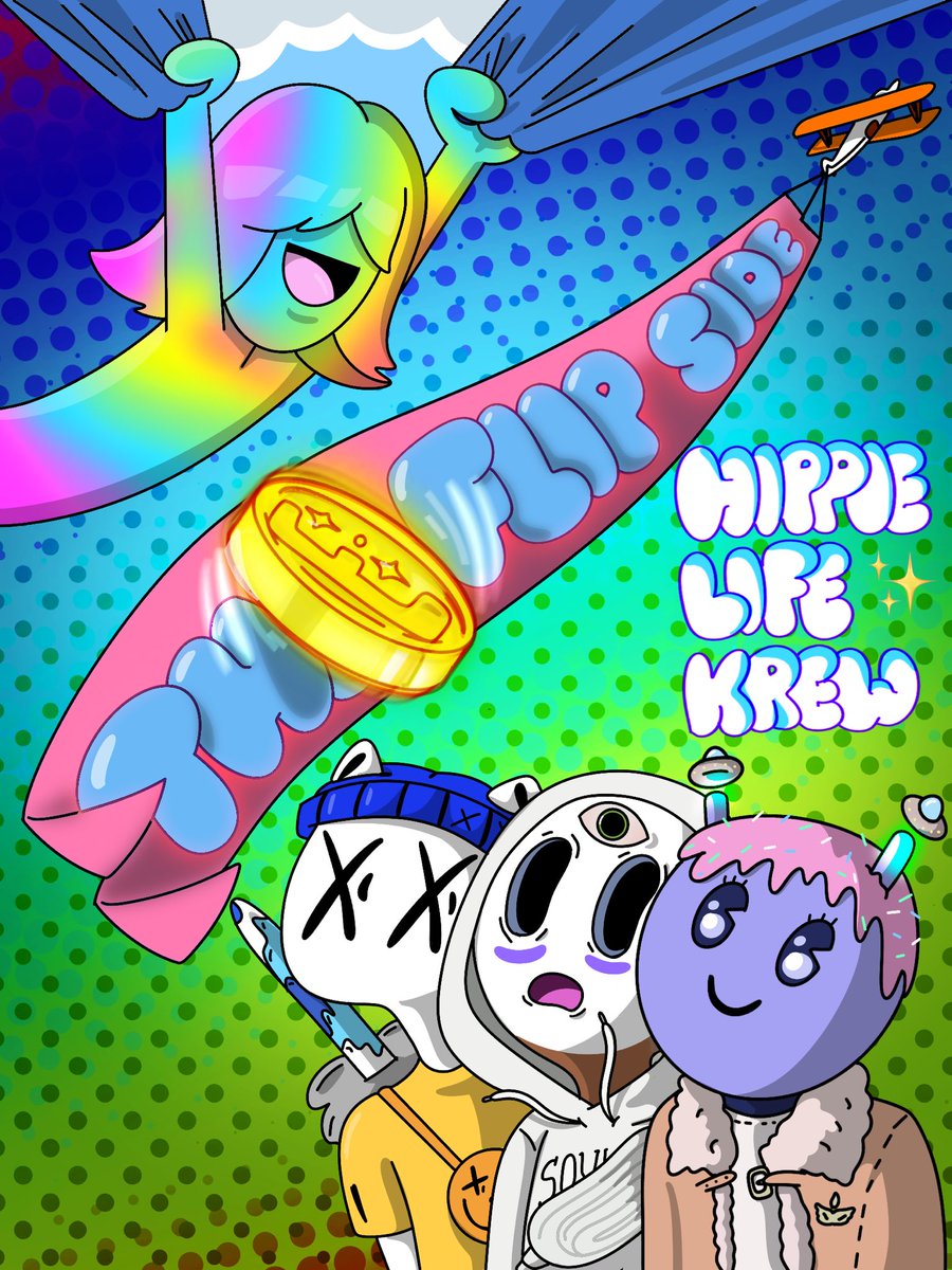HippieLifeKrew's tweet photo. Hey Krew join us tomorrow  

for “The Flip Side 🪙” 

12/01/2023 • 4pm-6pm eastern time ⏰ 

this space aims to showcase a different side of Web3. to focus more on the human element of community &amp; learning from one another .🤔

https://t.co/VnwQBt2pdg https://t.co/zqnPru5plD
