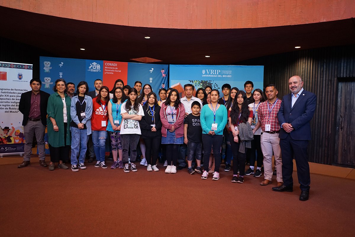 Lanzamiento en la UBB, programa que favorece habilidades para el siglo XXI en jóvenes mapuche de tres regiones. vrip.ubiobio.cl/inicio/destaca…