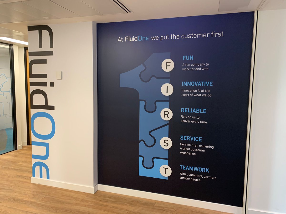 fluidoneuk's tweet photo. Weโre loving the daily reminder of what it means to work for FluidOne, with this wonderful office branding in our London HQ that highlights our #ConnectedCloud solutions, customer-first approach and brand values.
Learn more about what makes us special at https://t.co/cNEtR66kK5 https://t.co/GBPTJp6Tah