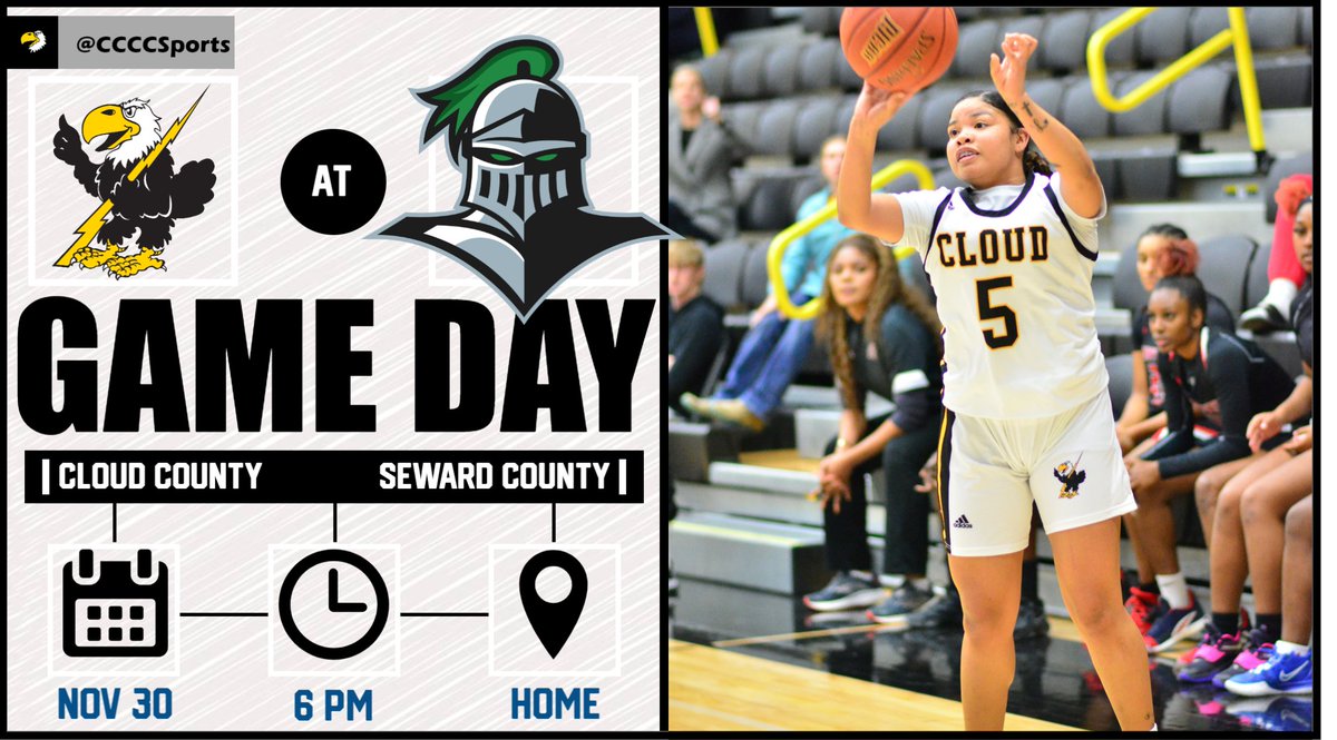 CCCCsports's tweet photo. WBB: Final home game in November for @Cloud_WBB comes tonight when the T-Birds host Seward County at 6 PM. Join us inside Arley Bryant Gymnasium tonight or watch live at https://t.co/HUSYbz7gTN. #BackTheBirds https://t.co/Tcn3g6bHk1