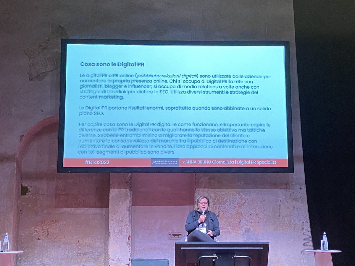 Le PR sono morte? No, si sono solo evolute <a href="/annabrunoj/">Anna Bruno</a> a <a href="/BTO_travel/">BTO Official</a> parla di #digitalpr nel settore #food e #travel #bto2022