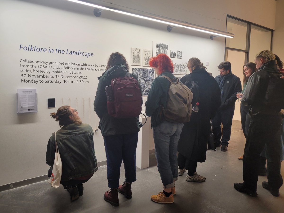 Folklore In the Landscape (@folkloreinlands) on Twitter photo What a lovely evening. Thanks to everyone who made it so special. Special thanks to our funders <a href="/sgsah/">SGSAH</a> and thank you to <a href="/GSAExhibitions/">GSA Exhibitions</a> & <a href="/MoPrintStudio/">Mobile Print Studio</a> for all their help! We couldn't have done it without you 🤍our exhibition runs until 17th Dec <a href="/GSofA/">The Glasgow School of Art</a> Reid Building Corridor What a lovely evening. Thanks to everyone who made it so special. Special thanks to our funders <a href="/sgsah/">SGSAH</a> and thank you to <a href="/GSAExhibitions/">GSA Exhibitions</a> & <a href="/MoPrintStudio/">Mobile Print Studio</a> for all their help! We couldn't have done it without you 🤍our exhibition runs until 17th Dec <a href="/GSofA/">The Glasgow School of Art</a> Reid Building Corridor