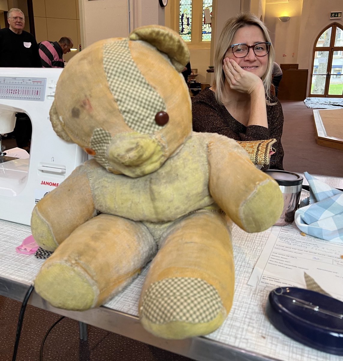 Reflecting on the range of things people brought to our last #repaircafe.

One thing that struck a chord was this lovely old teddy bear given to its owner when she was a baby.❤️

Give yourself plenty of time by looking now for what you will bring to our next cafe on 21st Jan.🗓️