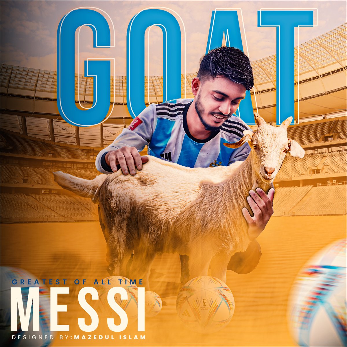 ---------------⚽𝙻𝚒𝚘𝚗𝚎𝚕 𝙼𝚎𝚜𝚜𝚒⚽------------
---------------𝐆𝐫𝐞𝐚𝐭𝐞𝐬𝐭 𝐨𝐟 𝐀𝐥𝐥 𝐓𝐢𝐦𝐞------------

#instagrampostdesign #posterdesign #adsdesign #Sports360 #photomanipulation #graphicdesigner
#argentina #messi #argentina #qatar2022