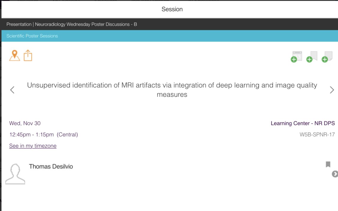 satishev's tweet photo. Join #INVentLab graduate student Thomas DeSilvio presenting three #RSNA2022 posters on novel #radiomics #AI for #RectalCancer as well as new #QC tools for #MRI.
TODAY at 12:15-1:15 in the Learning Center!
@Pallavi_Tiwari @AmitGupta_83 @AmirRSadri @virginiabhill @Purysko https://t.co/mAzkoZ3jql