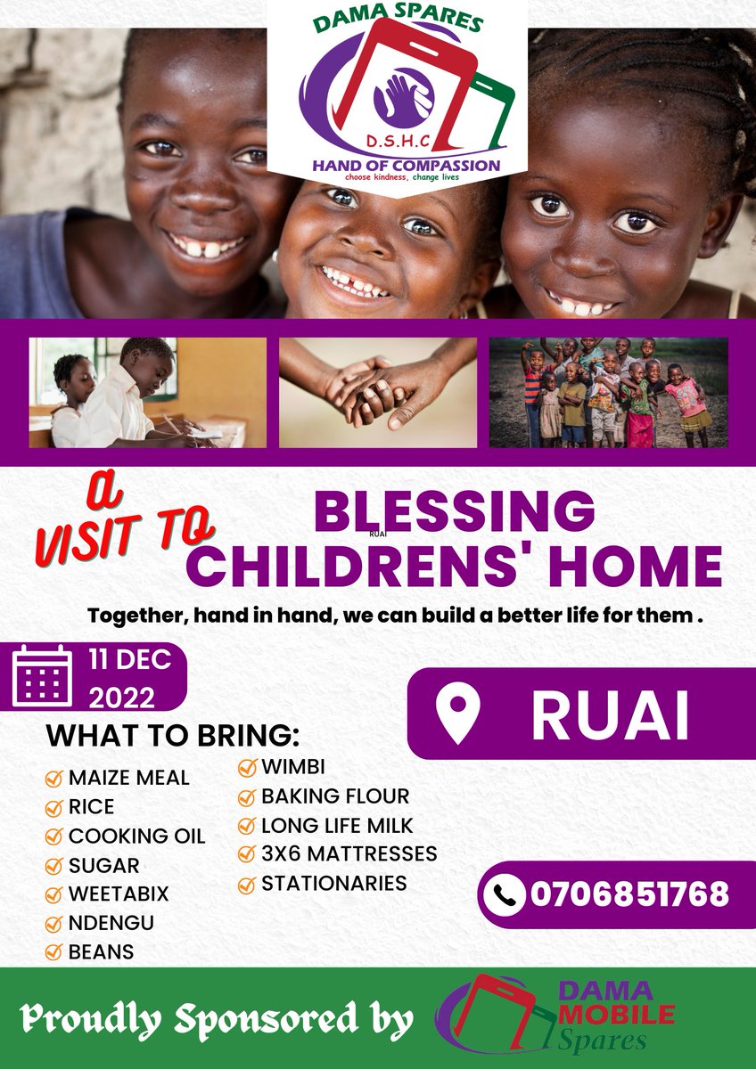 DamaSpares's tweet photo. Mark the dat. Dama Spares Hand of Compasssion, Choose kindness, change lives.
#Hustlefund
Fuliza #HustlersFund Senegal Wales Rashford Sarah Wairimu Tob cohen #EcuSen https://t.co/hy1lexwb0y