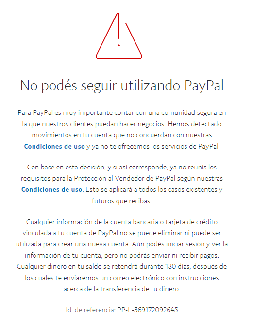gcanasm's tweet photo. @paypal @paypalsupport. I'm sure I'm not hurting anyone, much less @paypal. I need my account back and my balance. I'm sure a bot blocked me and there are no reasons for it. https://t.co/FdkWB7ROVD