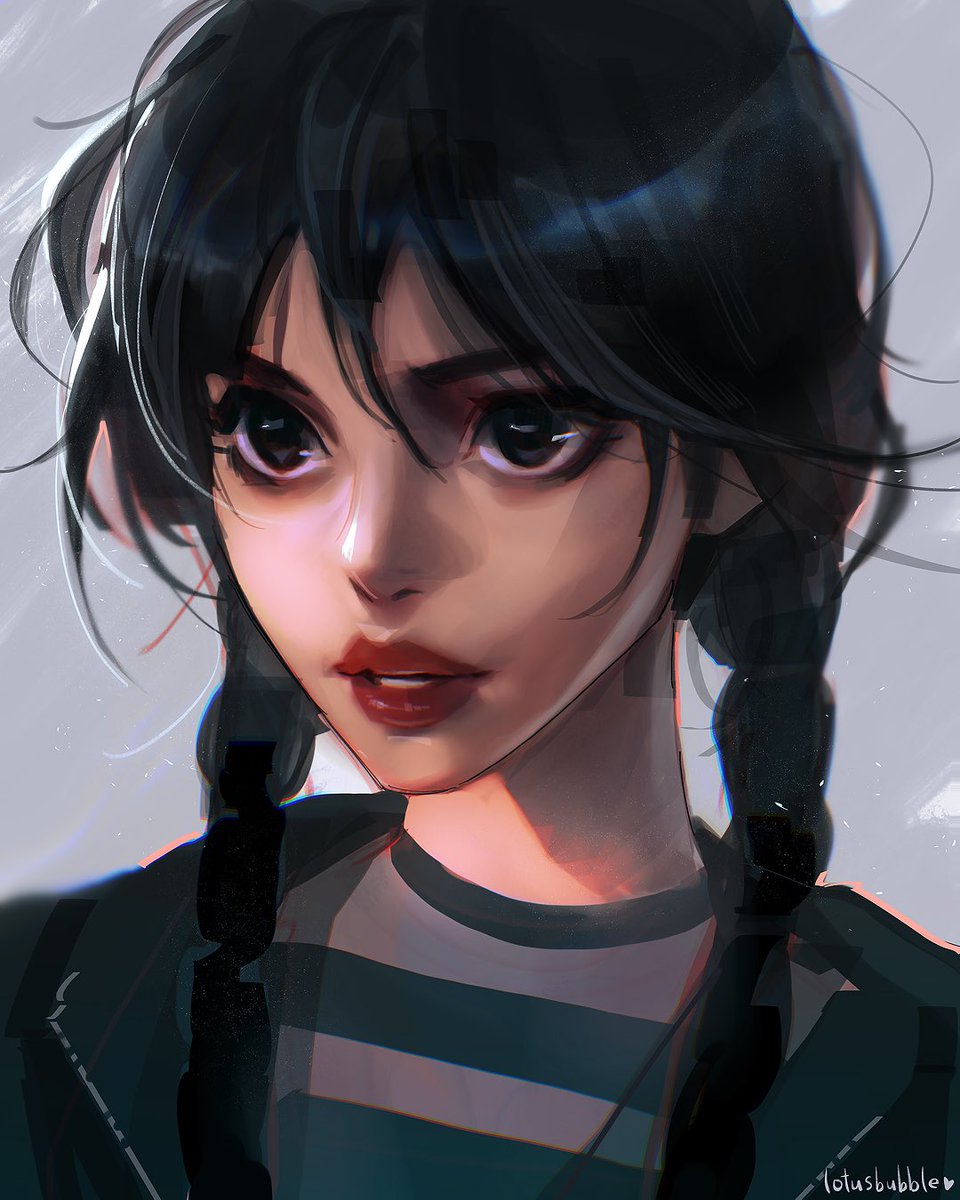 Wednesday Addams 🖤 #drawing #digitalart