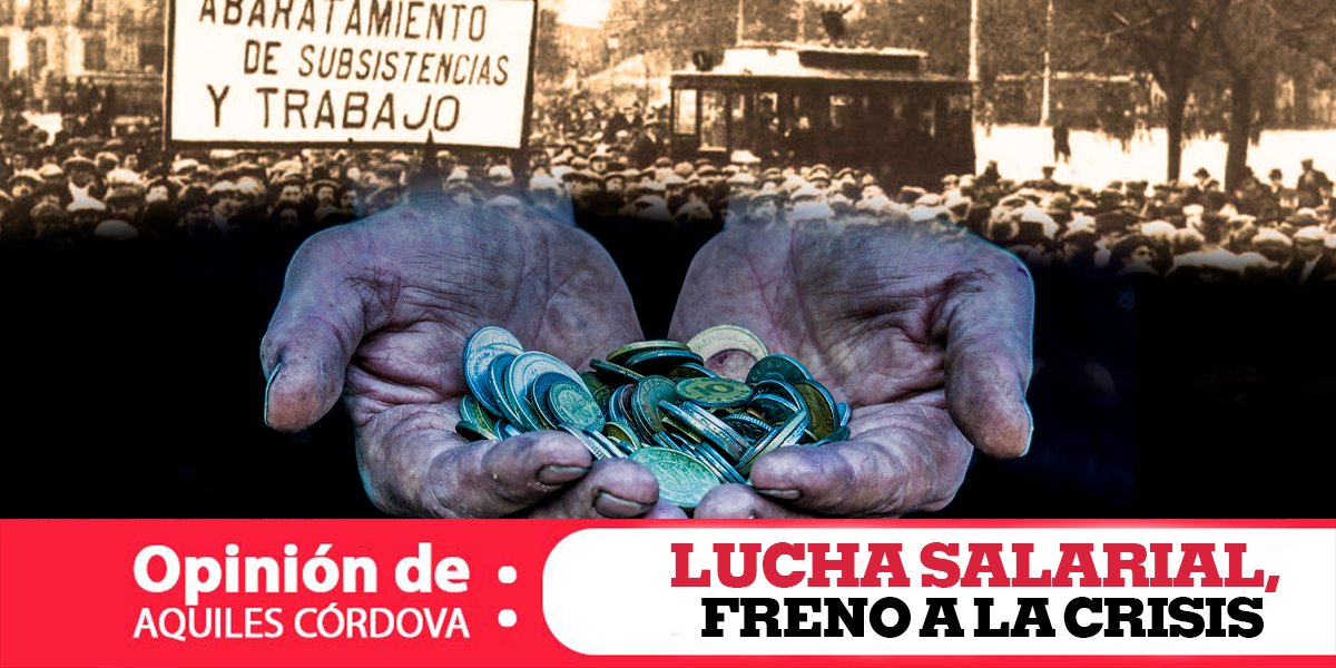 Buenos días. Te invito a leer mi opinión semanal: Lucha salarial obrera, freno a la crisis. "La independencia y la capacidad de lucha de la clase obrera siempre han sido necesarias en todo tiempo y lugar para la conquista de una mejoría real". bit.ly/3EKkkyO