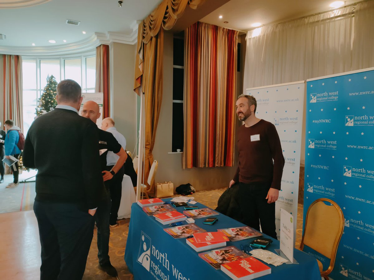 nwrc_college's tweet photo. Delighted to be exhibiting at today's North West Jobs Fair in Buncrana, providing information on our range of learning opportunities including our latest Higher Level Apprenticeships courses - applications for all our University level courses are OPEN!
#CrossBorderJobFair https://t.co/t4uzXNU3Jp