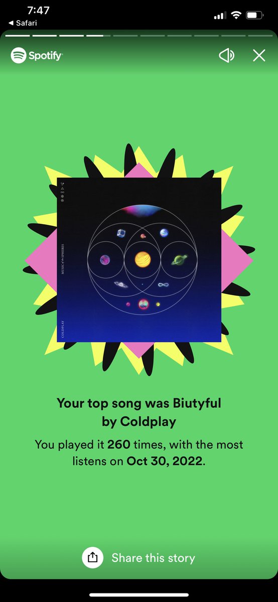 lindas_coldplay's tweet photo. otro año más pretendiendo estar en shock 🫶🏼🫶🏼🫶🏼🫶🏼 #SpotifyWrapped https://t.co/YRVE39Onpf