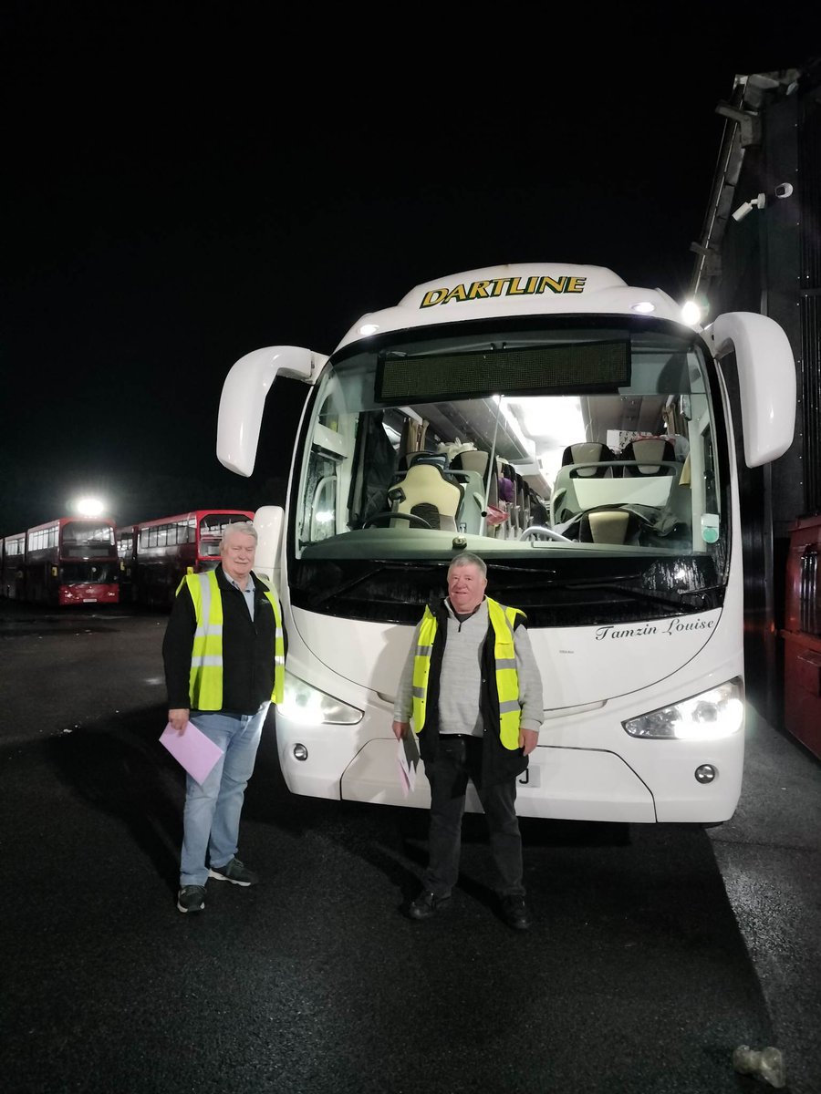 TheGoAheadGroup's tweet photo. Go-Ahead's Graham Chafer and Roy Mooney are driving to Ukraine with a bus full of vital supplies to support the people of Ukraine.

They're travelling in one of Go-Ahead's newly acquired Dartline buses, full of medical supplies &amp; Christmas gifts for Ukrainian families. https://t.co/5ZNqDxwPdw