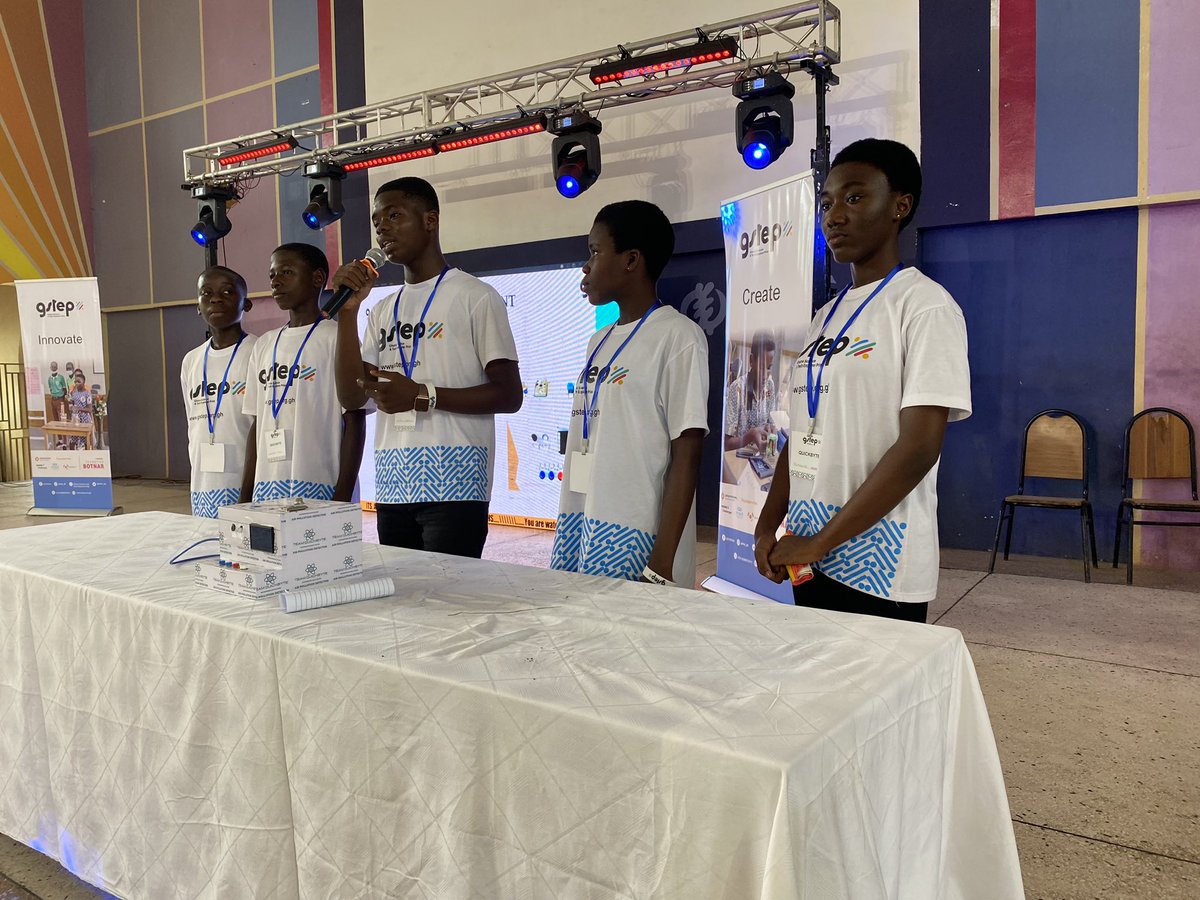 GSTEP_GH's tweet photo. Team QUICKBYTE developed the Quick Air Pollution Detection System for today’s presentation. This device is able to detect air pollutants in the atmosphere, humidity levels, light intensity and many more.

#GSTEPJudgingEvent #GSTEPChallenge #STEMPowered #FinalistTeams https://t.co/KqYao8KuRK