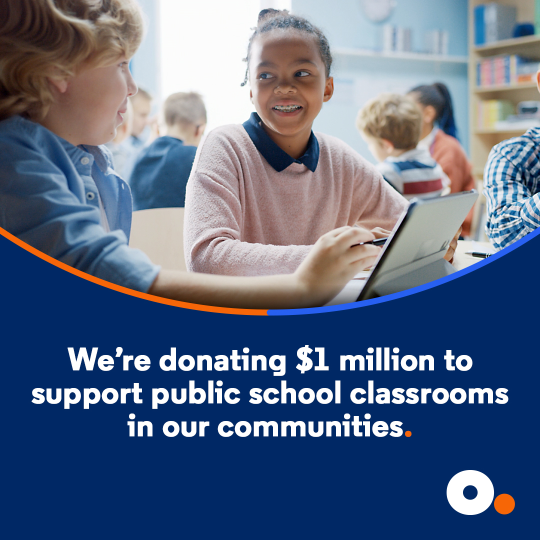 optimum's tweet photo. Optimum is giving back in a big way. We’ve committed $1 million through our partnership with DonorsChoose to support classroom projects in local schools across the country. https://t.co/kJTNT4MLNQ https://t.co/rABjNi6gct