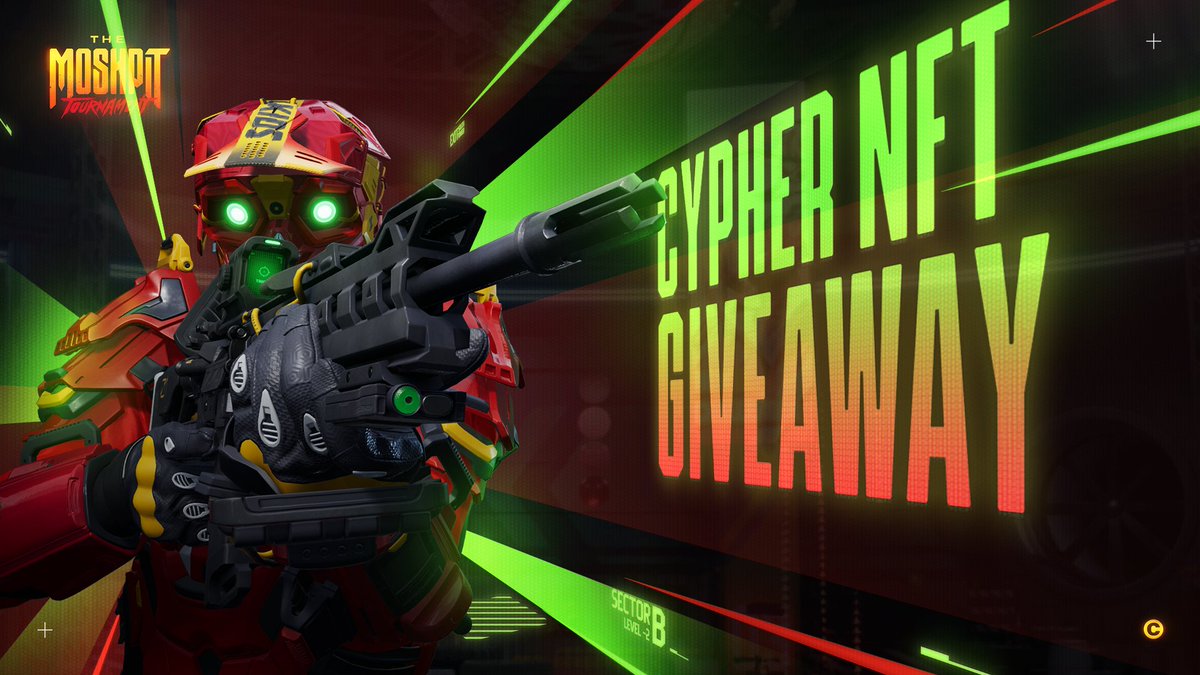 🚨CYPHER NFT GIVEAWAY🚨

1️⃣ RT, like &amp; tag 3 friends
2️⃣ Tweet your best In-Game play!
👉Download the Moshpit Game here tournaments.collider.gg 
👉Record a clip of your best play
👉Tweet it with #MoshpitTournament hashtag + a description of your game experience

Results 5th of Dec