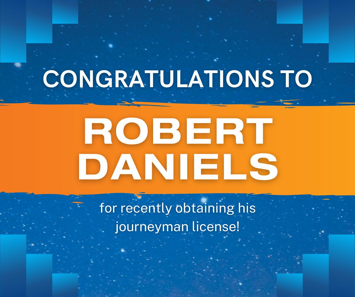 Congratulations to Robert Daniels for obtaining his journeyman license! Robert will receive $150 in gift cards to help him celebrate this outstanding accomplishment.

#APGDoingItRight