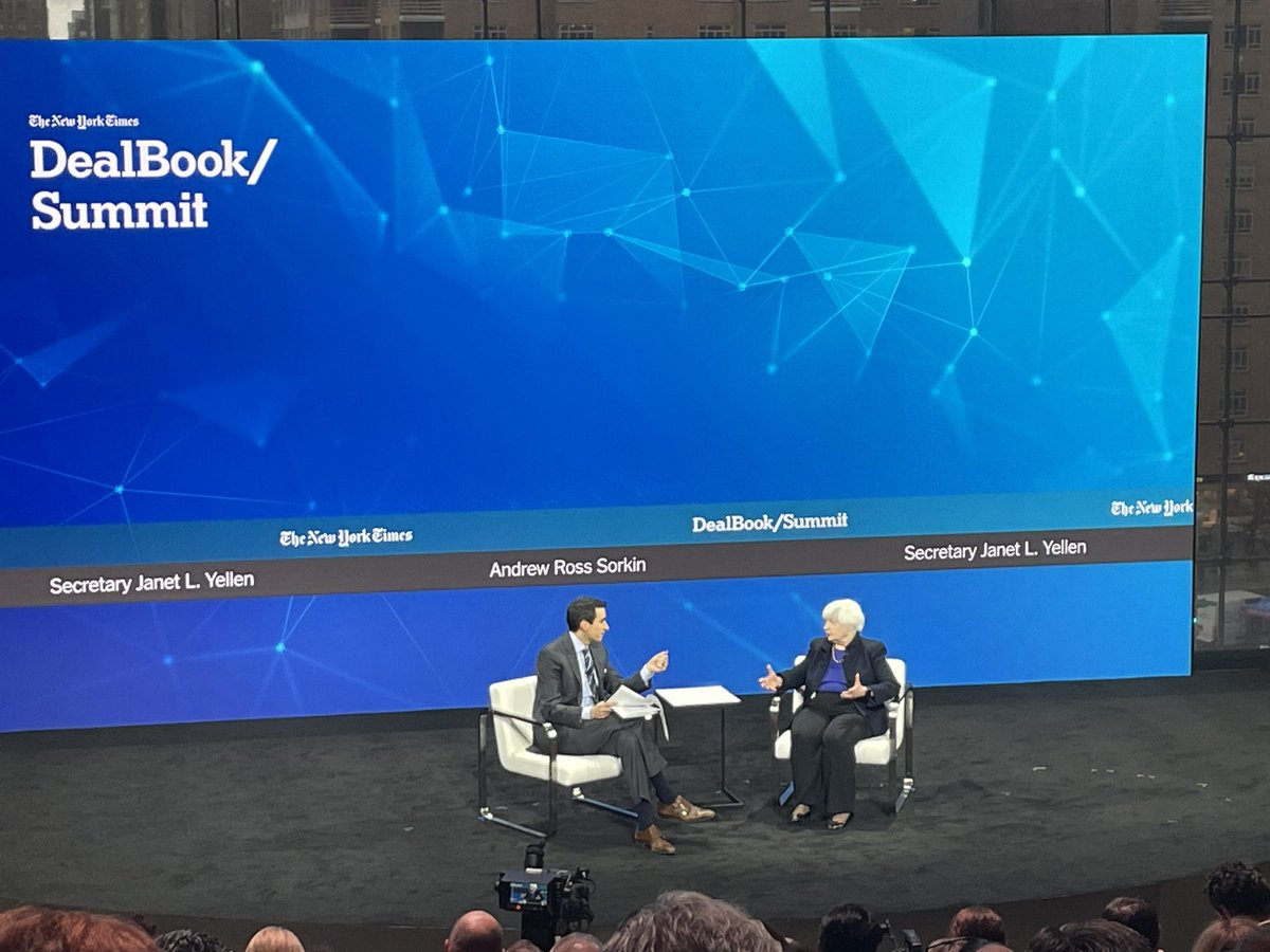 Rebecca Blumenstein (@rblumenstein) on Twitter photo Janet Yellen on SBF: “It’s a Lehman moment within crypto. And crypto is big enough that there has been substantial harm among investors.” <a href="/andrewrsorkin/">Andrew Ross Sorkin</a> <a href="/dealbook/">DealBook</a> <a href="/SecYellen/">Secretary Janet Yellen (Archived)</a> Janet Yellen on SBF: “It’s a Lehman moment within crypto. And crypto is big enough that there has been substantial harm among investors.” <a href="/andrewrsorkin/">Andrew Ross Sorkin</a> <a href="/dealbook/">DealBook</a> <a href="/SecYellen/">Secretary Janet Yellen (Archived)</a>