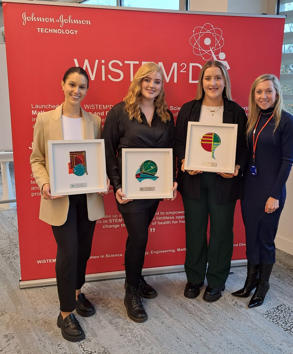 Congratulations to the 16 female <a href="/UL/">University Of Limerick</a> #JnJ <a href="/ulwistem2d/">UL WiSTEM2d Society</a> Award winning students, especially the three <a href="/EHSFacultyAtUL/">Faculty of Education and Health Sciences</a> <a href="/SchoolOfEd_UL/">School of Education</a> #LM094 #LM095 Tech. Ed. students Niamh Doran, Jennifer Cazabon, Victoria DeBrun #femalerepresentation #inspire #hope #leader #beseen #WiSTEM2D #STEM