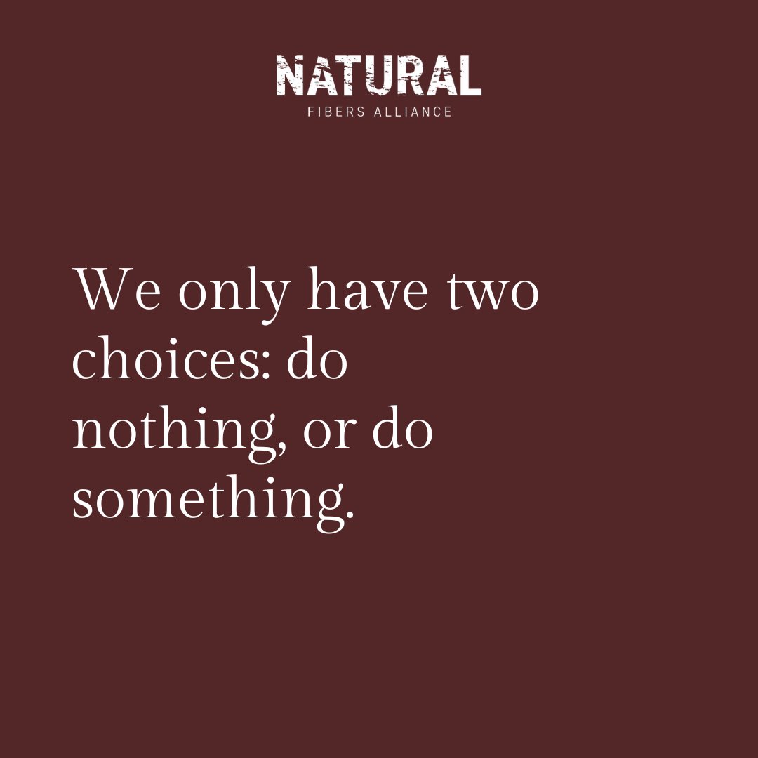 The choice is to choose natural fibers. 

#naturalfibersalliance #sustainablefashion #sustainability #naturalfibers #wearnaturalfibers #sustainablefashionmovement