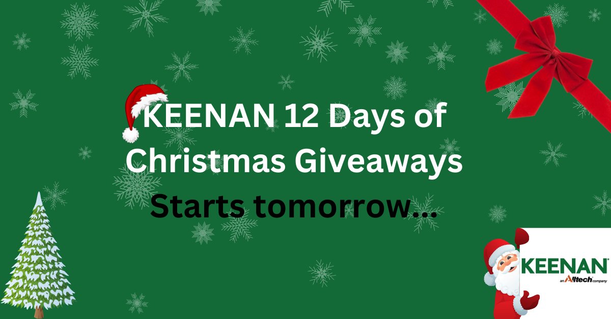 KEENANsystem's tweet photo. Stay tuned for the KEENAN 12 days of Christmas giveaways starting tomorrow..🎅

Some great prizes to be won over the next 12 days, just in time for Christmas🎄 

Simply follow this page and like the upcoming posts to win! https://t.co/Id0yRKjkTV